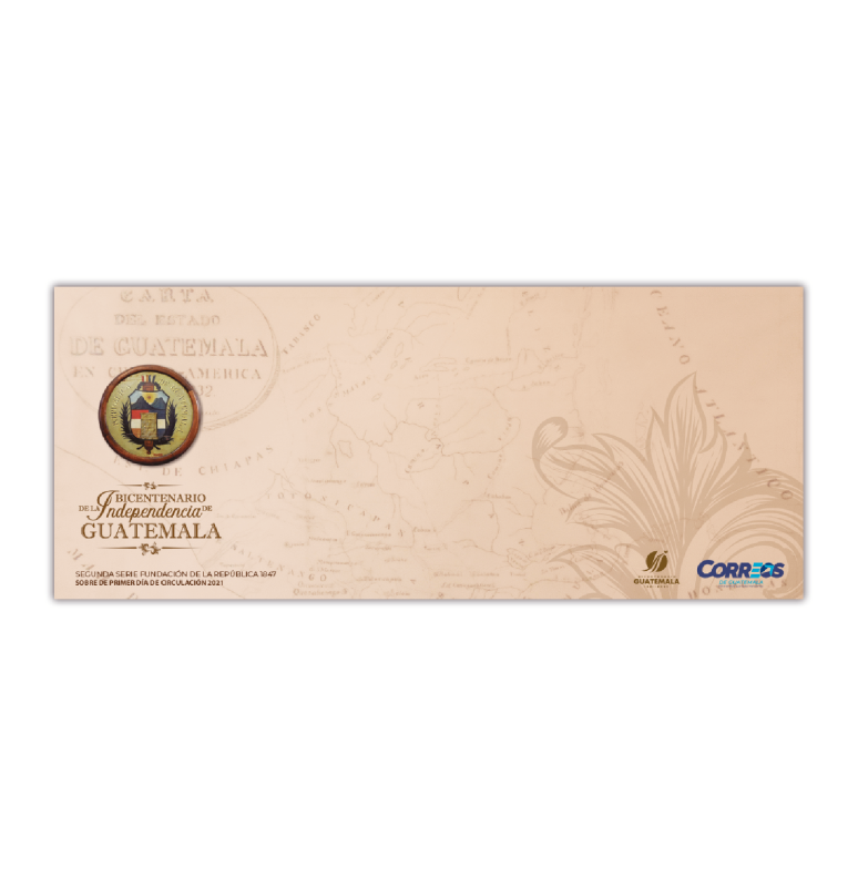 Segunda Serie de Bicentenario, Fundación de la República 1847 - Sobre postal